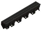 Caniveau en béton polymère feuillure composite  avec grille passerelle composite microgrip - ACO XTRADRAIN 100C - long. 1m x larg. 100mm x haut. 150mm - classe C250