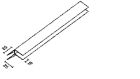 COIN EXTERIEUR FIXE SABLE LONG 6 M, Larg 25 mm, Haut 25 mm