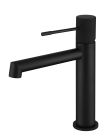 MITIGEUR LAVABO NOIR MAT AVEC VIDAGE MANETTE NOIRE SERIE DRAKAR