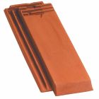 Demi tuile terre cuite - Alpha 10 Serac - long. 45,5 cm x larg. 18 cm