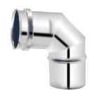 COUDE INOX 87° + JOINT SILICONE APOLLO PELLETS Ø80