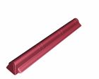 Embout de faîtière mince  1,06 m x 0,194 m ˗ Rouge classique