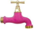 ROBINET  LAITON-ROSE ENTREE 15X21 SORTIE 20X27 Coque