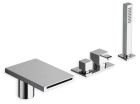 bain douche quadri sur gorge mitigeur complet chrome