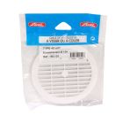 GRILLE MENUISERIE RONDE TUYAU FIBRE 125 AVEC ANTI INSECTE     - 1BC135