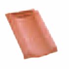 Tuile double bourrelet terre cuite - H10 Ardoisé - larg. 30,5 cm