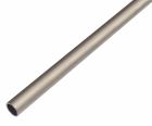 Tube rond aluminium type inox foncé - diam. 10mm x long. 1m