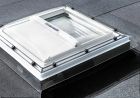 Fenêtre coupole pour toits plats fixe électrique - CFP - haut. 150cm x larg. 150cm