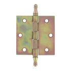 Charnière à vase acier bichromaté bout carré 75x75mm-blister x3