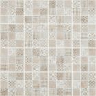 Mosaïque en verre recyclé - BORN BEIGE 25X25MM