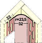 Cornière PVC arrondi pour angle rentrant Réalisation angle sortant arrondi Blanc Longueur 3,05m