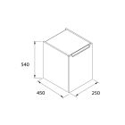 COQUETTES MONTERREY 250 1 porte gauche  SBIANCATO 250 x 540 x 450 mm