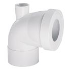 PIPE RIGIDE COURTE COUDEE FEMELLE D100MM+PIQUAGE FEMELLE D40