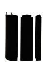 Plinthe de cuisine - KIT RAC PLINTHE 16/19X150MM 2U+2H+2 ANGLES D NOIR