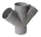 CULOTTE DOUBLE FEMELLE/FEMELLE 45° DIAMETRE 80 - RR144