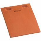 Tuile et demie terre cuite Plate 17x27 Rouge Etna