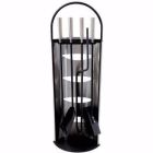 SERVITEUR 4 PCES METAL CHROME