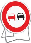 PANNEAUX TEMPORAIRES - B3 650 T1 INTERDIT DE DOUBLER