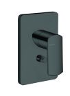 facade laiton mitigeur douche profilo 2 sorties chrome black mat