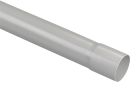 Gouttière PVC-U gris clair demi ronde développé T25 - long. 2m