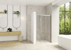 Paroi 2 volets coulissants sans seuil - SMART DESIGN 3V 140 Chrome TN D