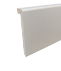 Surplinthe M.D.F. Revêtu Papier Blanc - Long. 2400 mm x larg. 100 mm x ep. 22 mm