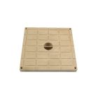 Tampon léger pour regard 200x200mm sable - TAMPON POLY. 200 X 200 SABLE