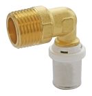 Raccord coudé à sertir pour tube Multicouche Ø20 - coude mâle 15/21 (1/2')