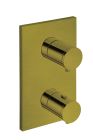 facade externe triverde laiton 2 sorties vieux bronze