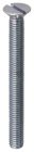 Boulon tête fraisée fendue 4x50 mm Acier Zingué Blister x 10 NORAIL