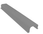 LOT DE 5 PROTEGE-CONDUIT PARKID INT 40mm x 70mm x 500mm 