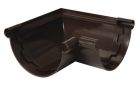 ANGLE DE GOUTTIERE A COLLER A 90° POUR PROFILE LG25 MARRON - UANC25M