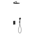 Pack omega thermostatique 2 sorties chromé noir brossé
