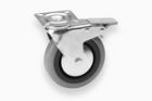 ROULETTE PIVOT. 100 mm GRIS AV BLOCAGE  800750 - P/1