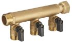 collecteur MF20x27 écrou libre monobloc avec vannes 3 départs mâle 15x21 vrac étiqueté 1 pièce