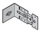 EQUERRE EQUERELO L100 COULISSE+EQUERRE BOIS GRIS ALU ACIER GALVANISE - ETERNIT