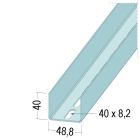 Profilé d'entretoise U 50-20 - long. 3m