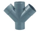 Culotte PVC Dble Prl MF 45° 100 GN