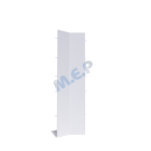 Angle Intérieur 135° / Bandeau Haut. 160 mm + 90 mm RIVEPRO Blanc