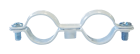 COLLIER DOUBLE D20 ACIER REVETEMENT BLANC Bte de 50