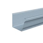 Gouttière moulurée sans pince 4000 x 325 x 0.65 mm - zinc - prePATINA clair