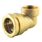 Coude laiton 90° taraudé Ø25x3/4' - COUDE FEMELLE LAITON D25x3/4