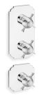 facade externe chambord 2 sorties pour mecanisme pd70200 chrome