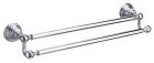 porte serviettes double 60cm museo chrome