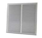 GRILLE PERSIENNE ALU GRIS ANTI INSECTE  DIMENSION 49X49     - LM4949G