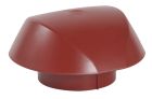 CHAPEAU VENTILATION  SIMPLE AVEC ANTI INSECTE   DIAMETRE 125 ROUGE  - UVVM12R