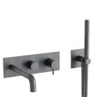 facade triverde bain douche mural 2 sorties metal brosse ex tv108