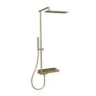 Colonne de douche thermostatique THERMO UP or brossé