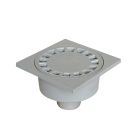 Siphon de cour 150x150mm sortie extérieure Ø40/50 gris - SIPHON DE COUR 150 D50X40 GRIS