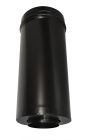 Tuyau inox / galva isolé noir mat pour foyers ouvers, fermés, inserts, poêles  diam. 180/230 mm - long. 0,5m